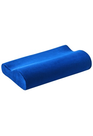 ELSA coussin nuque 50x11cm housse velours royal