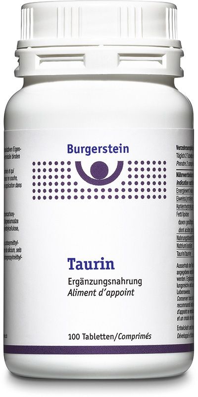 BURGERSTEIN Taurine en comprimés 100 pièces BURGERSTEIN Taurine en comprimés 100 pièces