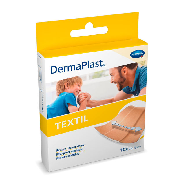 Dermaplast pansement textile rapide 8x10cm 10 pièces Dermaplast pansement textile rapide 8x10cm 10 pièces