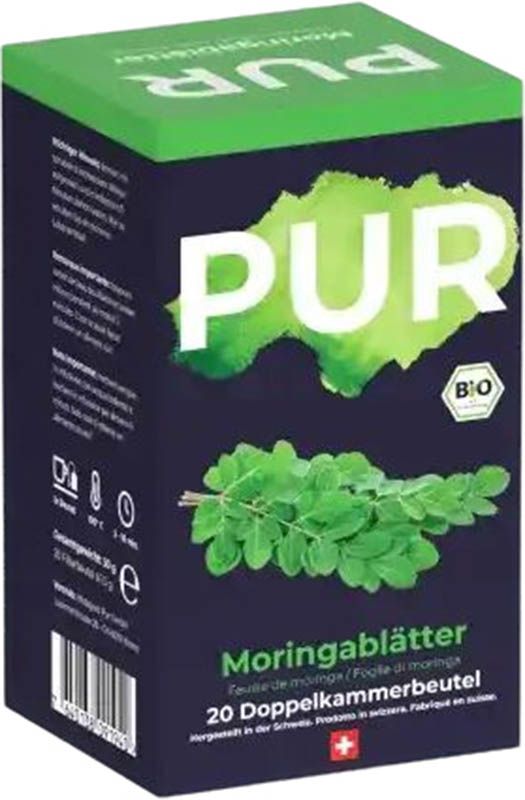 PUR Feuilles de Moringa Thé Btl 20 pièces PUR Feuilles de Moringa Thé Btl 20 pièces