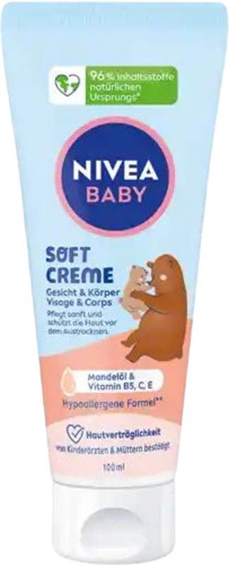NIVEA BABY Crème Visage&Corps Soft 100ml NIVEA BABY Crème Visage&Corps Soft 100ml