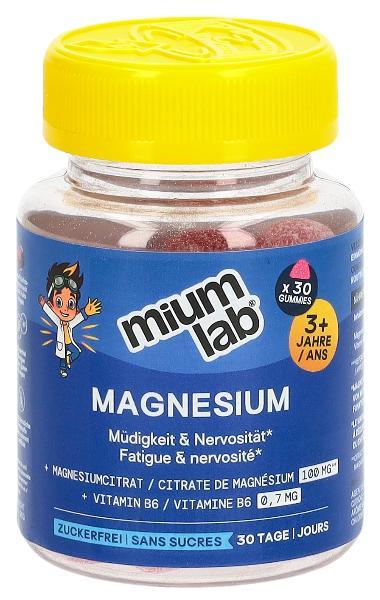 MiumLab Kids Gommes Magnésium 30 pièces