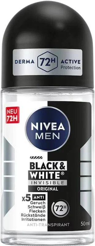Nivea MEN Déodorant Inv Bla&Whi Roll-on 50 ml