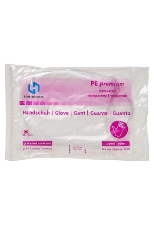 GRIBI gants plastique 280mm femme non stérile 100 pièces