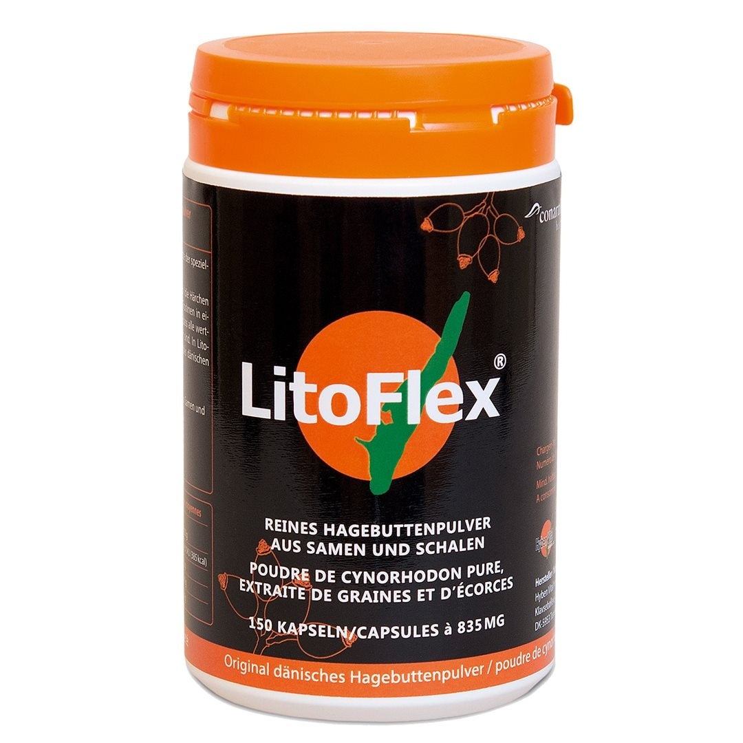 LitoFlex poudre originale danoise de cynorrhodon en gélules 150 pièces LitoFlex poudre originale danoise de cynorrhodon en gélules 150 pièces