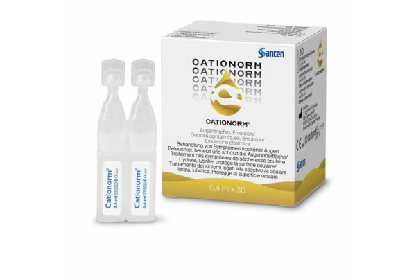 Cationorm Collyre Émulsion UD 30 x 0.4ml Cationorm Collyre Émulsion UD 30 x 0.4ml