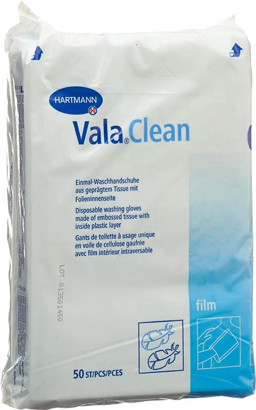 Gants de toilette Valaclean Normal 50 pièces