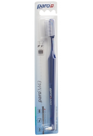 Brosse à dents PARO M43 medium 4 rangées avec Interspace Brosse à dents PARO M43 medium 4 rangées avec Interspace