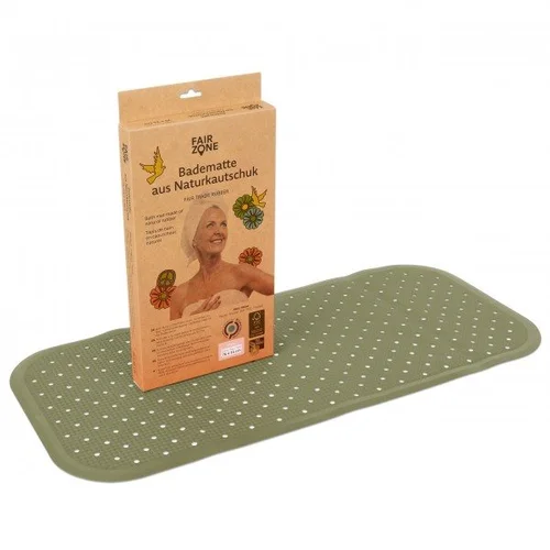 FAIR ZONE Tapis de bain 76 x 34 cm olive