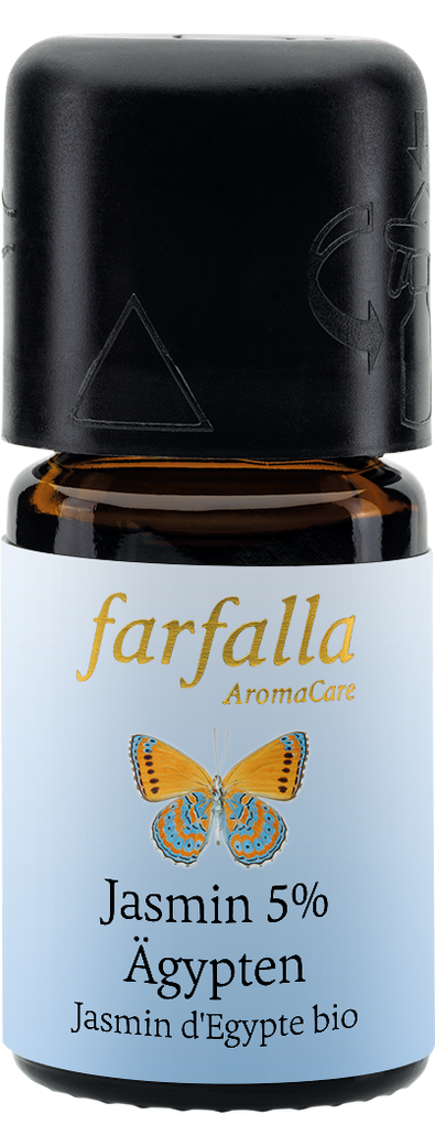 FARFALLA Jasmin d'Égypte 5% huile essentielle bio 5ml FARFALLA Jasmin d'Égypte 5% huile essentielle bio 5ml