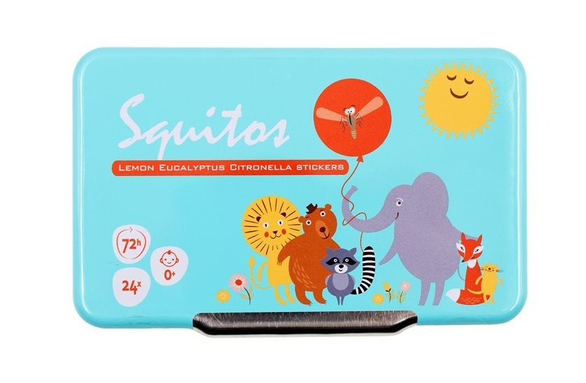 Squitos autocollants parfumés naturels à partir de 0 ans Ds 24 pièces