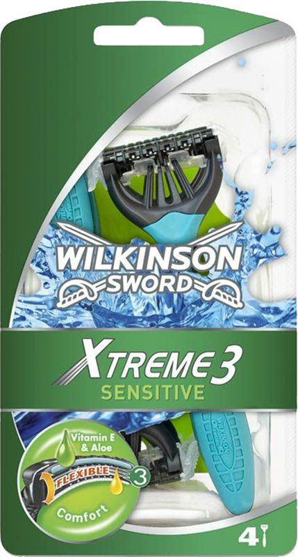 Wilkinson Xtreme III rasoir jetable Sensitiv 4 pièces
