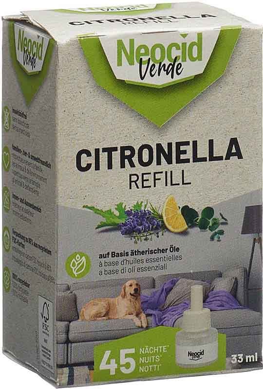 Neocid VERDE Citronella Flacon de recharge Fl 33ml Neocid VERDE Citronella Flacon de recharge Fl 33ml