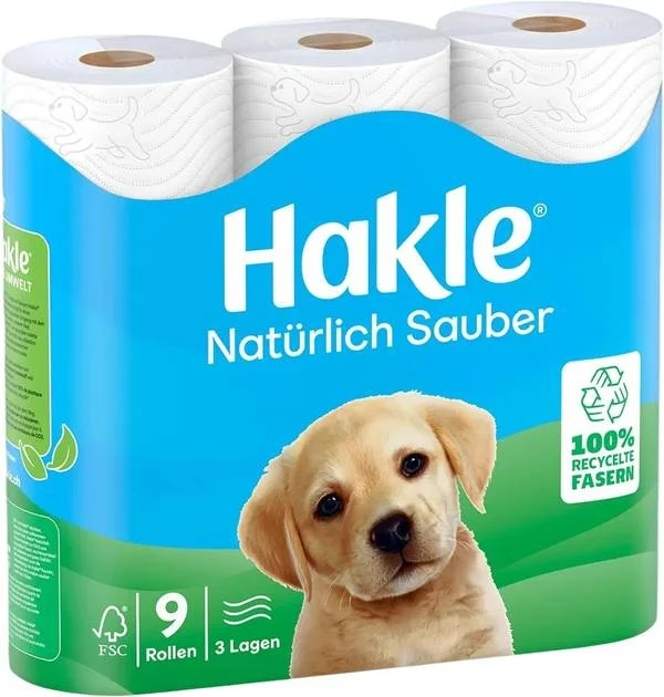 Hakle Nat Toil-Pap 9.8x12cm Re 3-l 150 feuilles 36 pièces