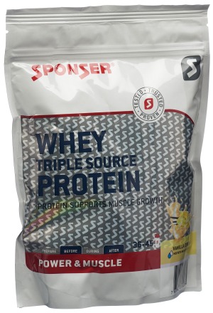 SPONSER® Whey Triple Source Protéine Vanille 500g SPONSER® Whey Triple Source Protéine Vanille 500g