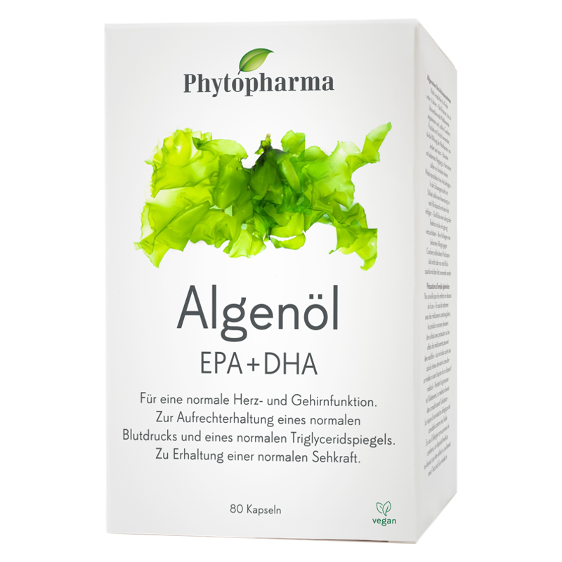 Phytopharma huile d'algues EPA + DHA gélules 80 pièces