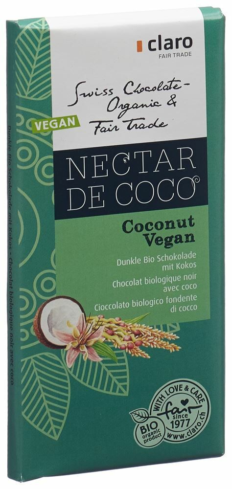 CLARO Chocolat Coco commerce équitable bio 100g