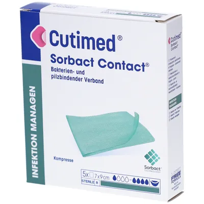 Compresse absorbante Cutimed Sorbact 7 x 9 cm stérile 40 pièces
