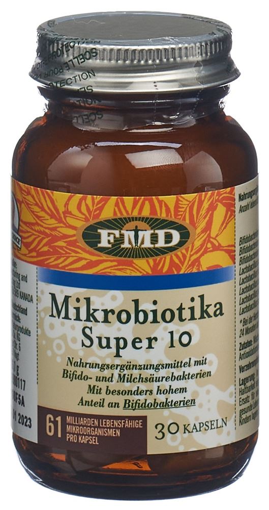 FMD Microbiotiques Super 10 gélules verre 30 pièces FMD Microbiotiques Super 10 gélules verre 30 pièces