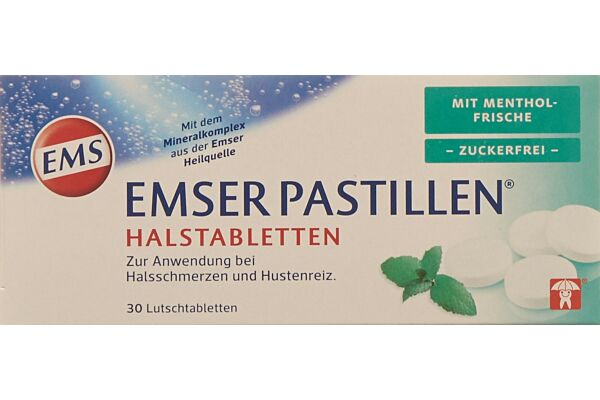 Emser Pastilles sans sucre avec fraîcheur mentholée 30 pièces