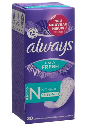 Protège-slips ALWAYS Normal sans parfum 30 pièces