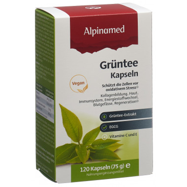 ALPINAMED gélules de thé vert 120 pièces ALPINAMED gélules de thé vert 120 pièces