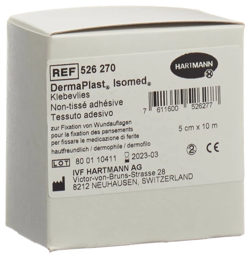 DERMAPLAST ISOMED Non-tissé adhésif 5cmx10m blanc DERMAPLAST ISOMED Non-tissé adhésif 5cmx10m blanc