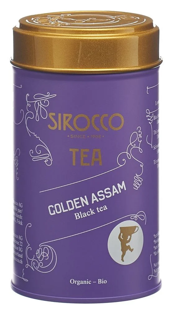 Sirocco Boîte à thé moyenne Golden Assam Ds 80g Sirocco Boîte à thé moyenne Golden Assam Ds 80g