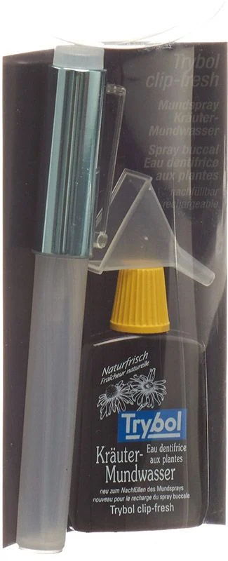 Spray buccal Trybol clip-fresh bleu 8ml + eau buccale 20ml