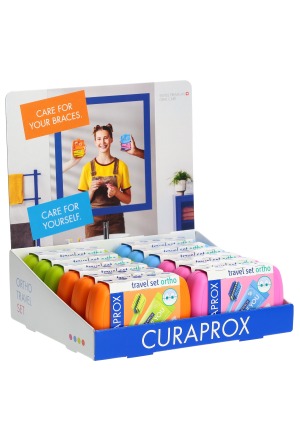 Curaprox Travel Set Ortho Display assorti 12 pièces