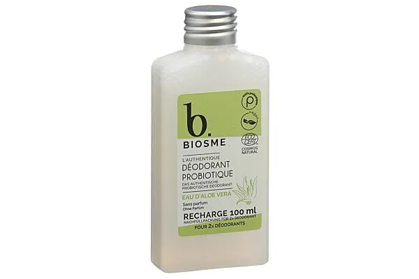 BIOSME Déodorant probiotique Eau aloe vera Après 100ml