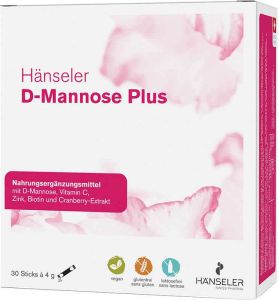 Hänseler Kombi D-Mannose Plus + Gel 30 sticks à 4g + 30ml Hänseler Kombi D-Mannose Plus + Gel 30 sticks à 4g + 30ml