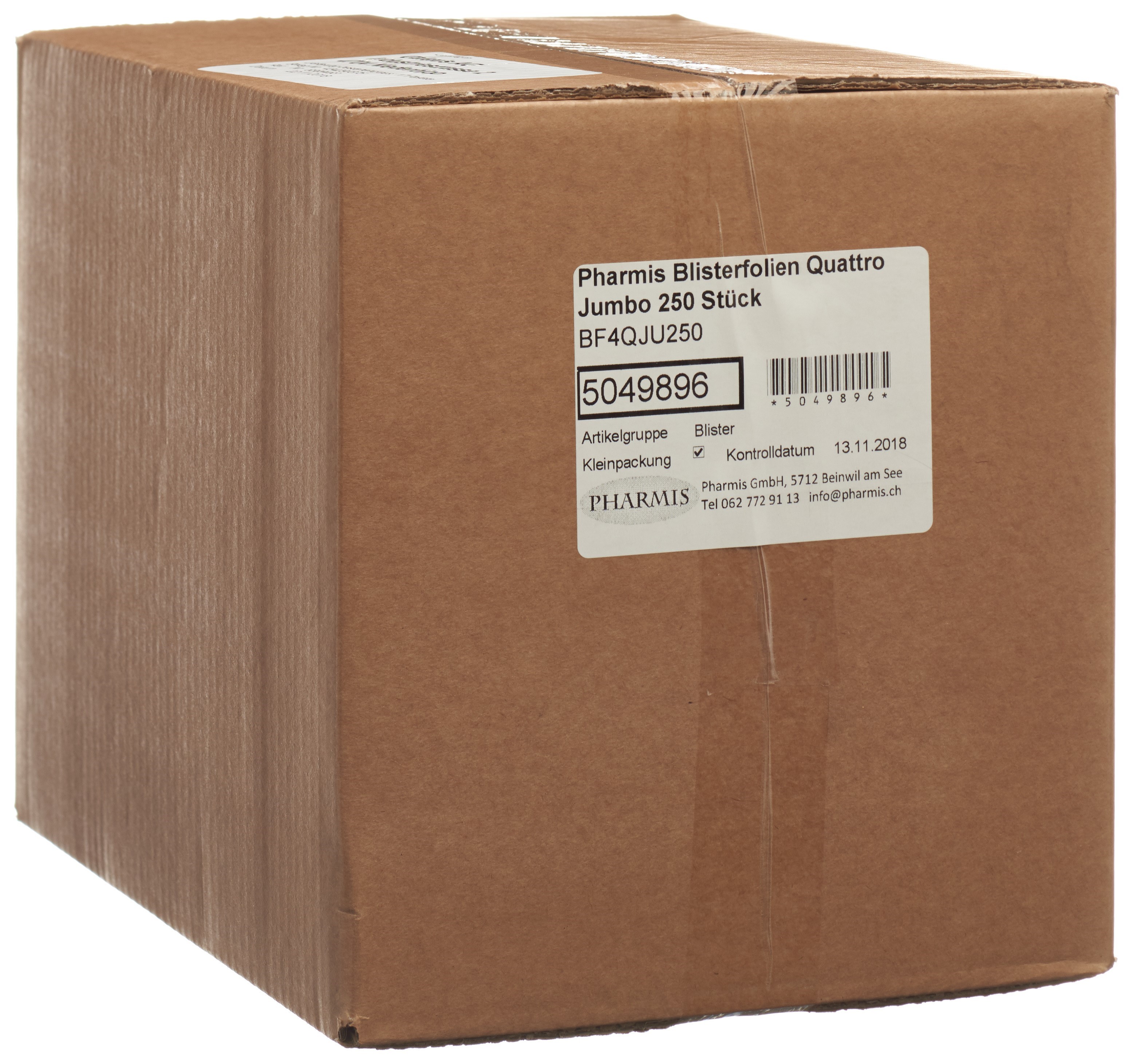 Feuilles de blister Pharmis Quattro Jumbo 250 pièces