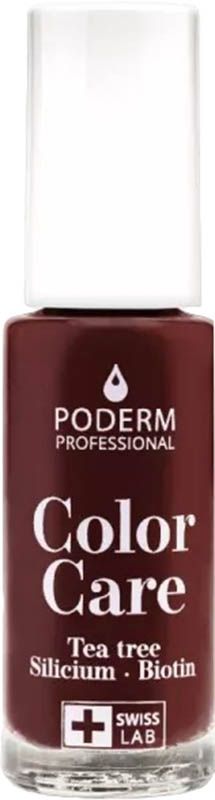 PODERM Vernis Color Care 437 Rouge Noir 8ml