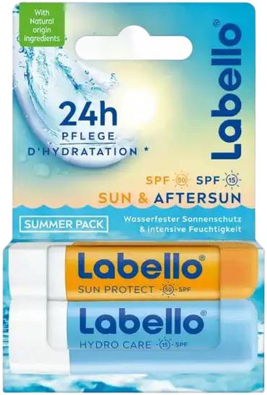 LABELLO Sun & Hydro Summerpack 2 Stick 4.8g