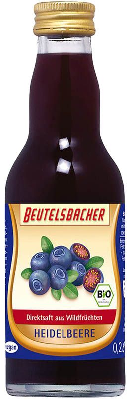 BEUTELSBACHER Jus de myrtille Mutters Fl 200ml