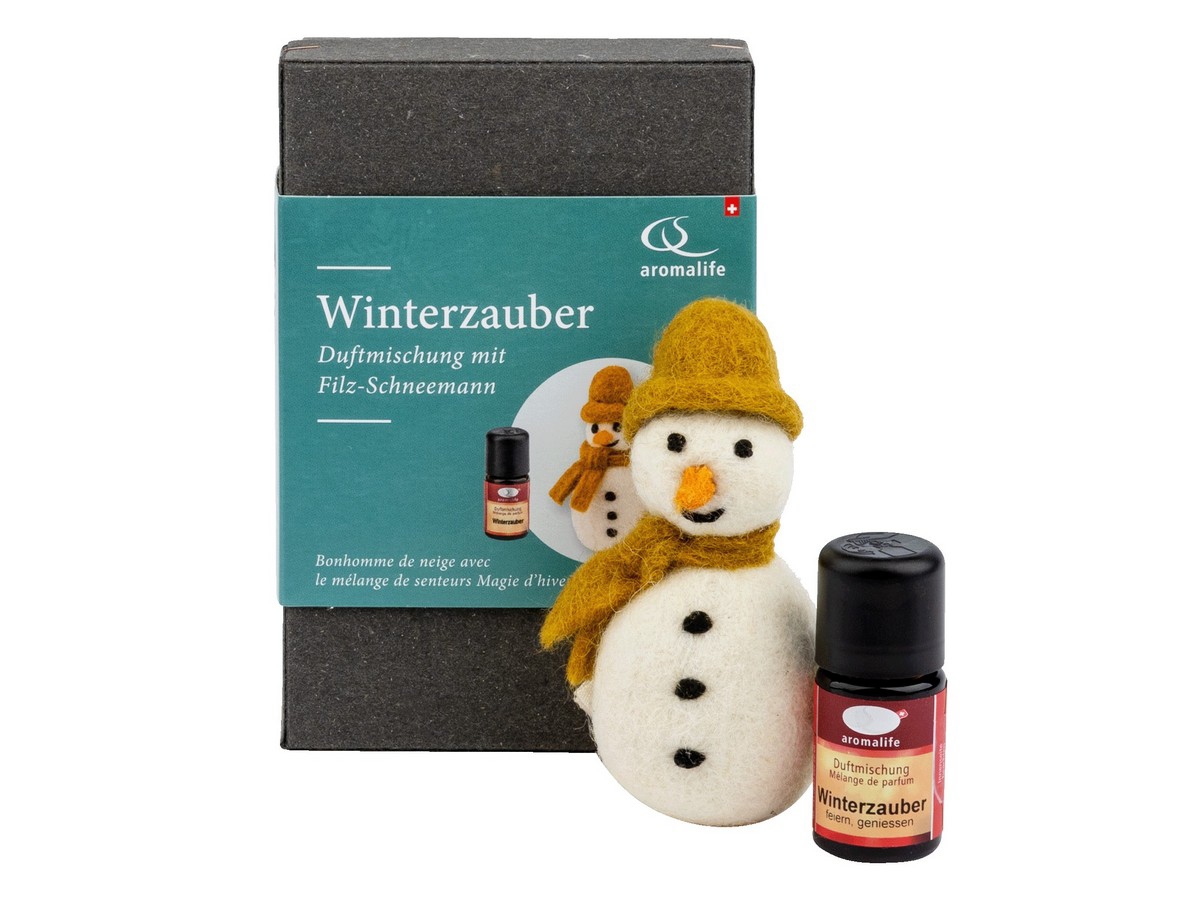 AROMALIFE Set cadeau feutre bonhomme de neige parfum hiverz AROMALIFE Set cadeau feutre bonhomme de neige parfum hiverz