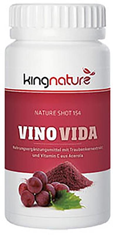 Kingnature Vino Vida gélules 305 mg, 90 pièces Kingnature Vino Vida gélules 305 mg, 90 pièces
