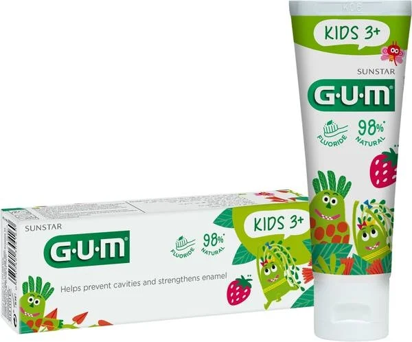 GUM Kids Gel dentaire 3+ Fraise Tb 50 ml