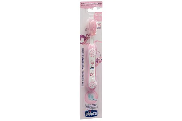 Chicco brosse à dents rose 6m+