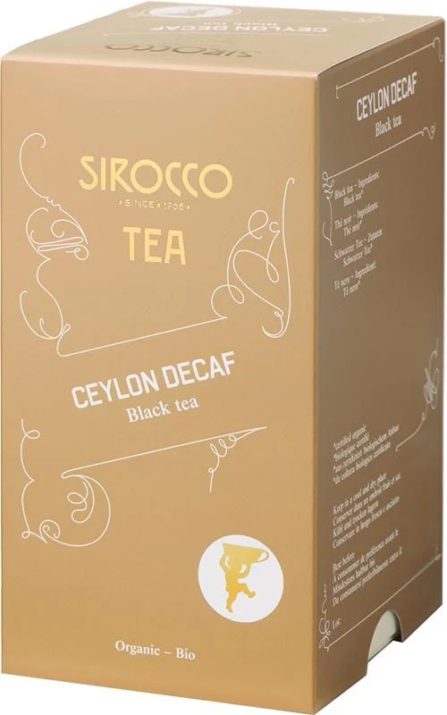 Sirocco Sachets de thé Ceylon décaféiné 20 pièces
