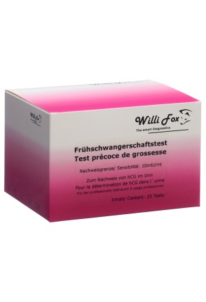 Willi Fox Test de grossesse urinaire 25 pièces