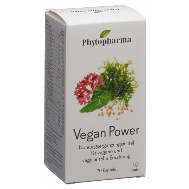 Phytopharma Vegan Power gélules 90 pièces Phytopharma Vegan Power gélules 90 pièces