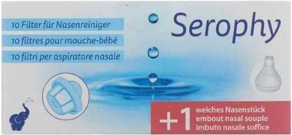 Filtre Serophy pour nettoyeur nasal, 10 pièces