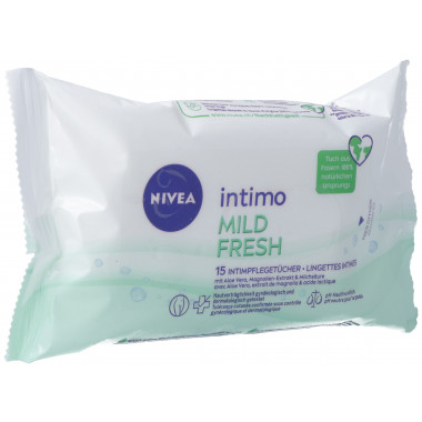 Nivea Intimo Lingettes Mild Fresh sachet 15 pièces Nivea Intimo Lingettes Mild Fresh sachet 15 pièces