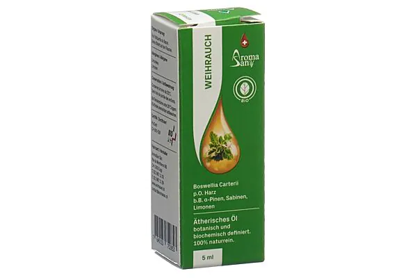 Huile essentielle d'encens Aromasan en boîte, bio 5ml Huile essentielle d'encens Aromasan en boîte, bio 5ml
