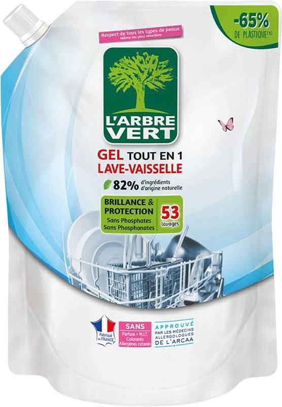 L'ARBRE VERT Recharge gel vaisselle écologique Btl 901ml