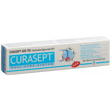 Curasept ADS 705 pâte dentifrice 0.05 % Tb 75ml