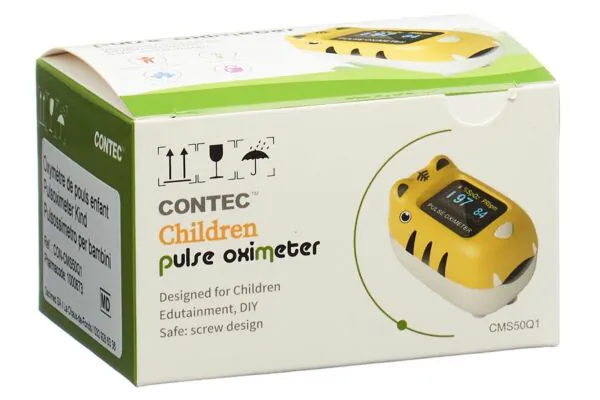 Oxymètre de pouls CONTEC pour enfants à partir de 10kg avec pile Oxymètre de pouls CONTEC pour enfants à partir de 10kg avec pile