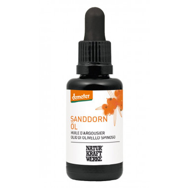 Huile d'argousier vierge Demeter NaturKraftWerke 30ml Huile d'argousier vierge Demeter NaturKraftWerke 30ml